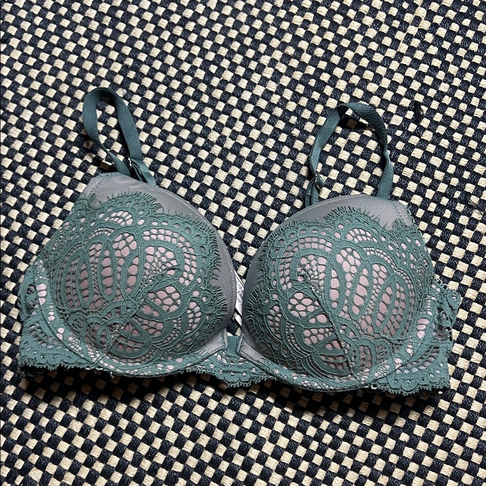 Victoria's Secret Teal Lace Bra